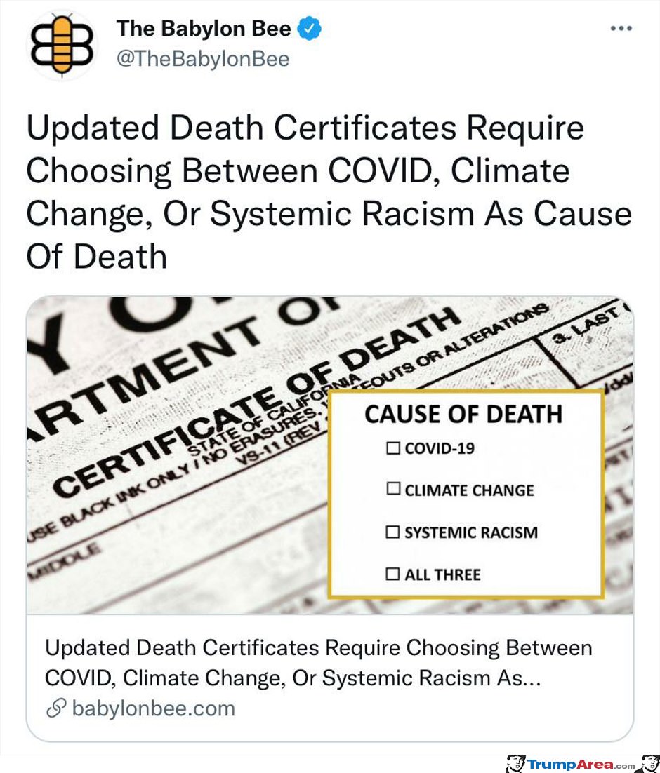 Updated Death Certificates