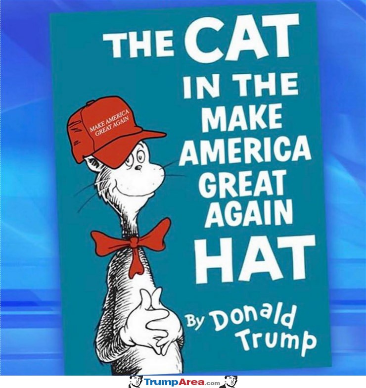 A Cat In A Make America Great Again Hat