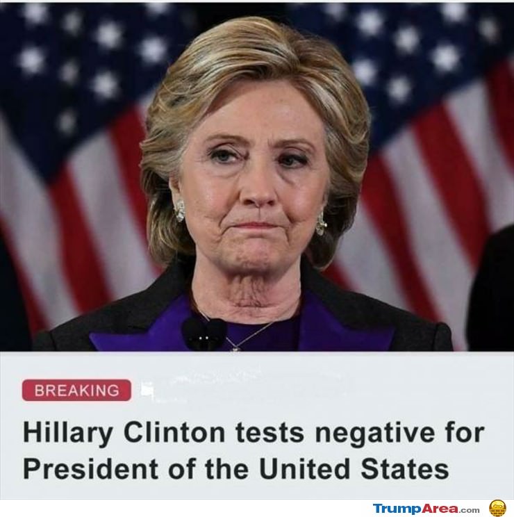 Hillary Tests Negative