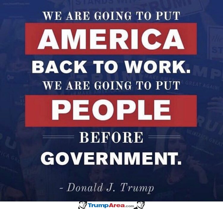 We Are Going To Be America Back To Work