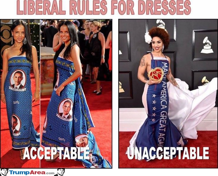 What Is And Is Not Acceptable To Liberals