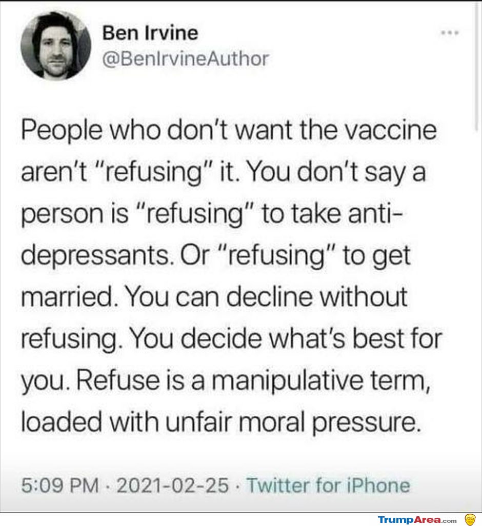 Not Wanting The Vaccine