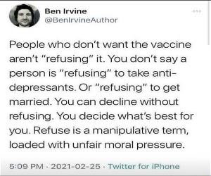 Not Wanting The Vaccine