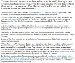 Far Left Twitter Bans