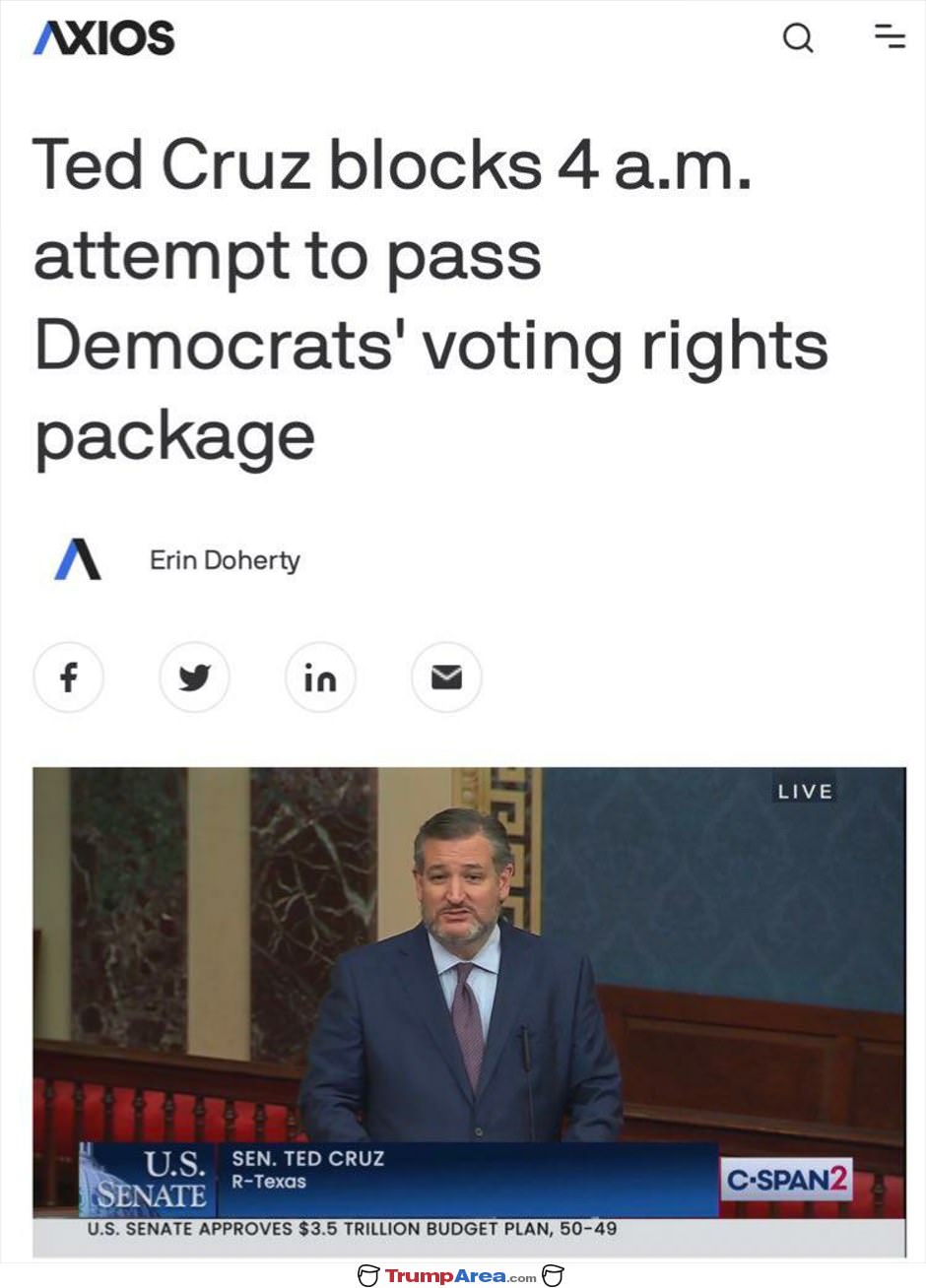 Thank You Ted Cruz