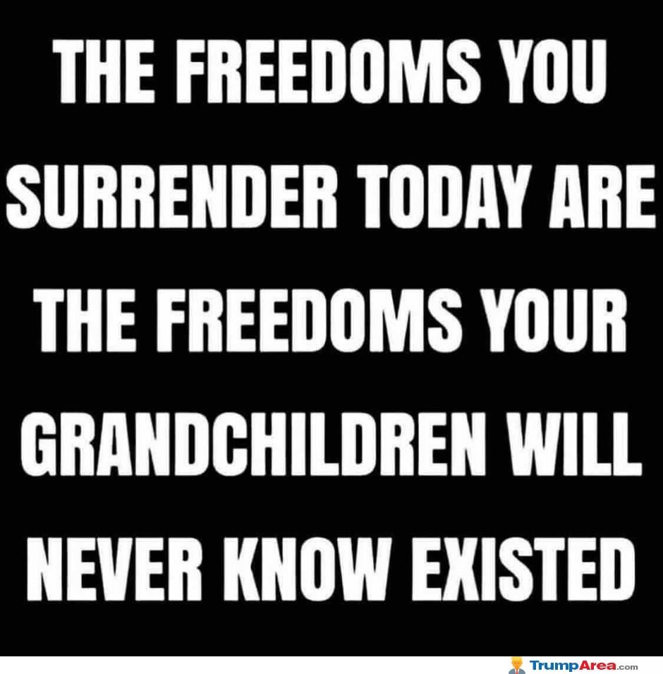 Do Not Surrender Your Freedom