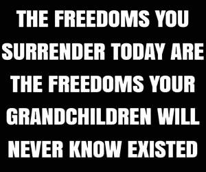 Do Not Surrender Your Freedom