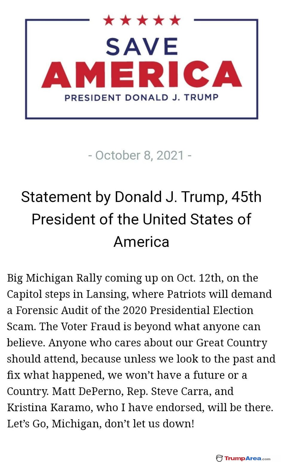 Big Michigan Rally