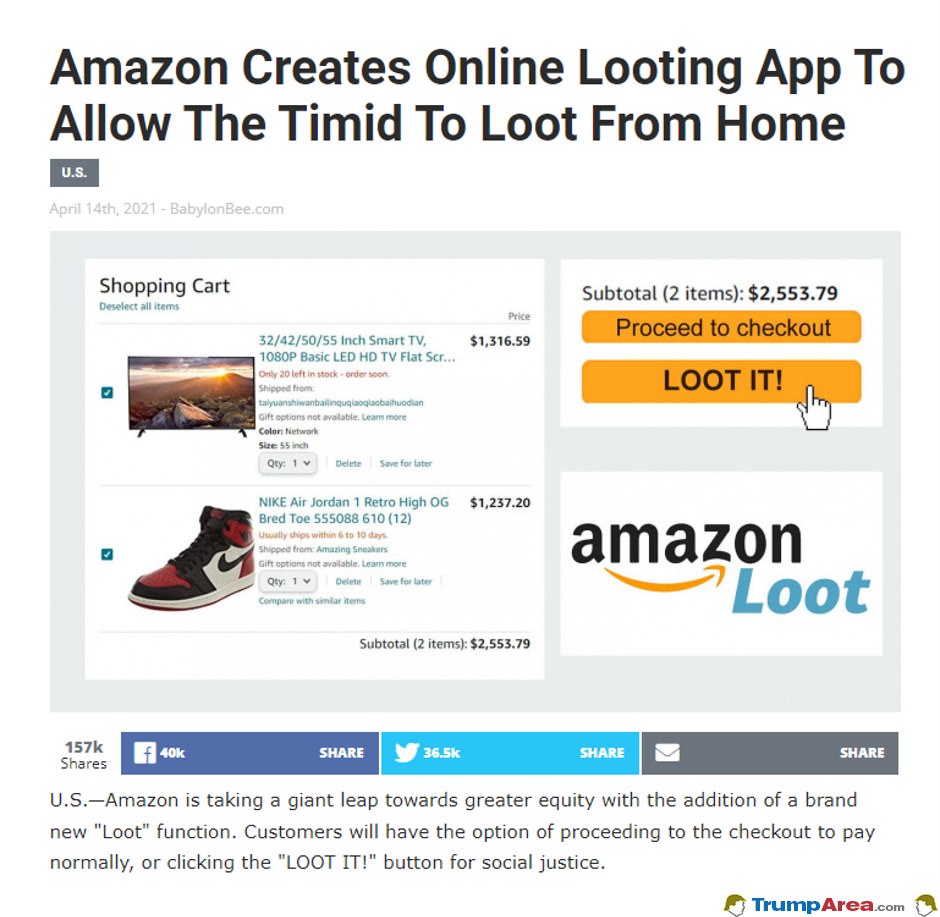 Online Looting