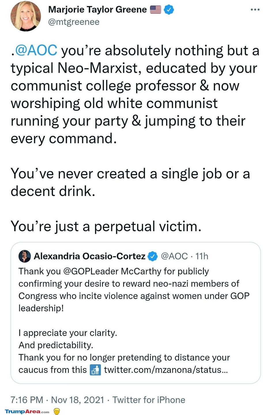 sorry AOC