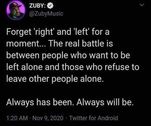 Forget Left And Right