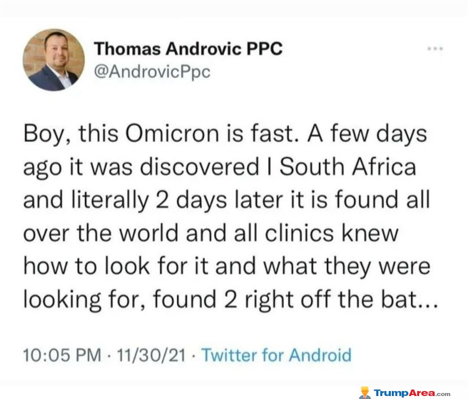 Omicron Is Fast