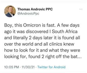 Omicron Is Fast