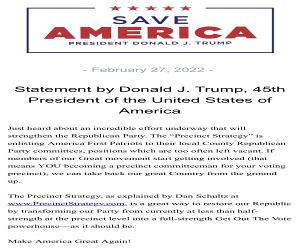 Statement From President