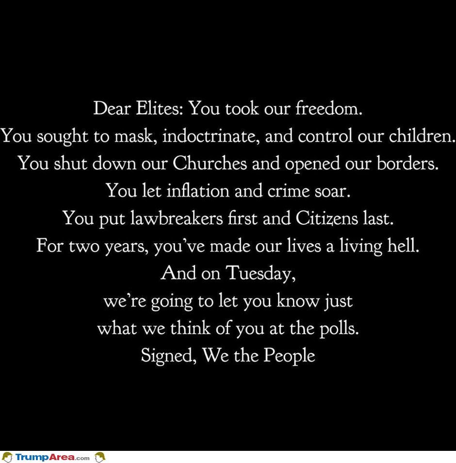 Dear Elites