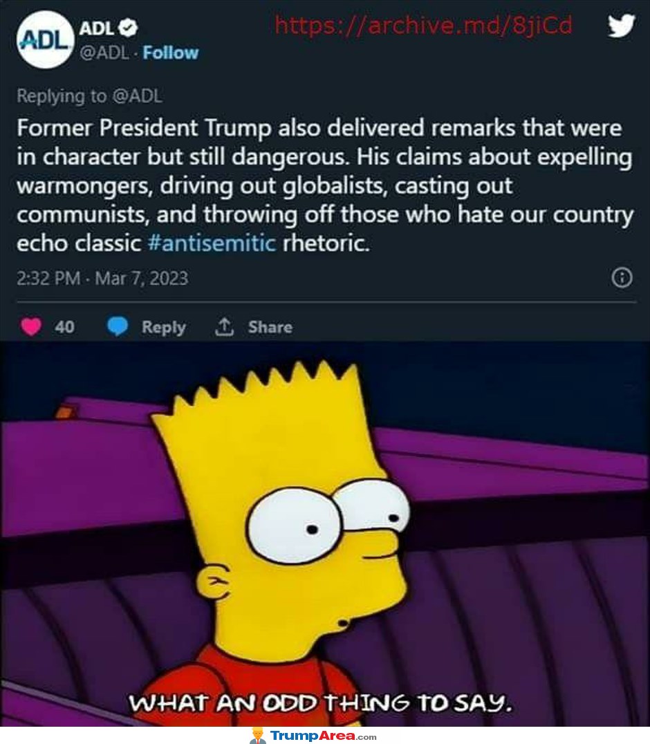 What An Odd Thing To Say