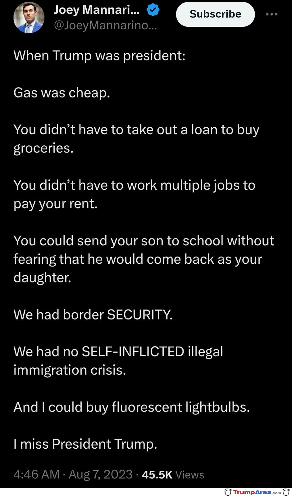 I Miss Trump