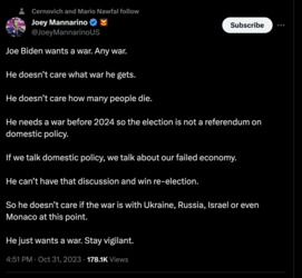 Joe Biden Wants War