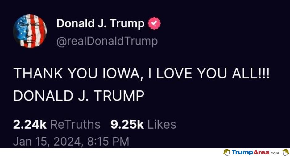 Thank You Iowa