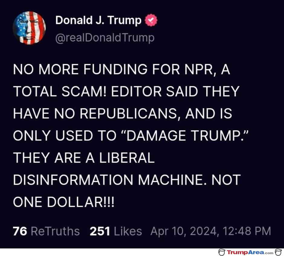 No More Funding