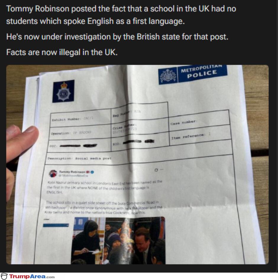 Facts Are Now Illegal