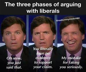 3 Stages Of Arguing With Liberals