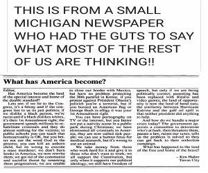A Newspaper Article