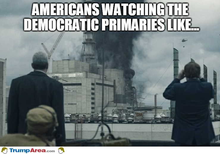 Americans Watching The Democrats