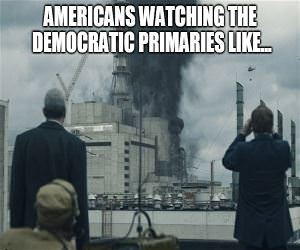 Americans Watching The Democrats