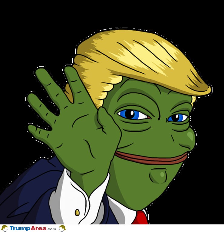 An Extra Shiny Trump Pepe