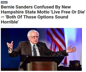 Bernie Is Confused