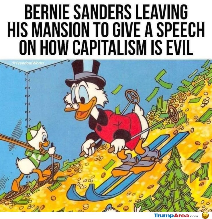 Bernie Leaving His Mansion