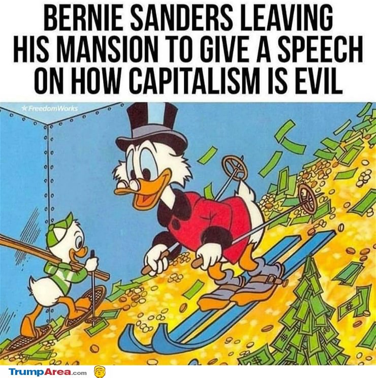 Bernie Leaving His Mansion