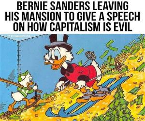 Bernie Leaving His Mansion