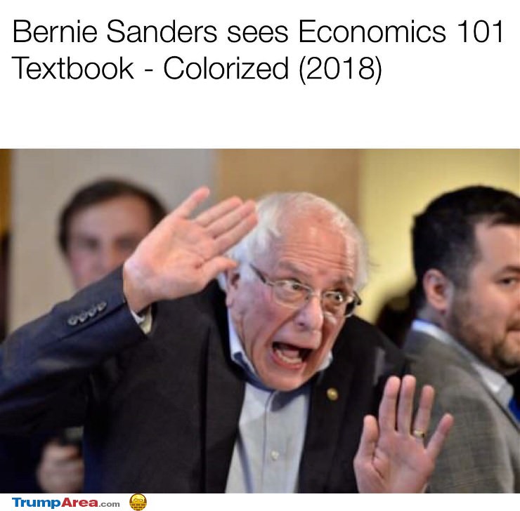 Bernie Sees An Economics Textbook