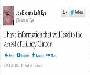 Bidens Eye Is Scared