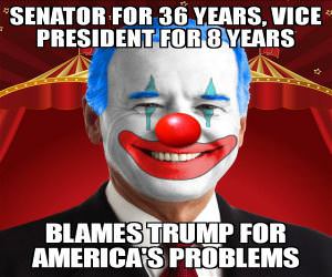 Blames Trump