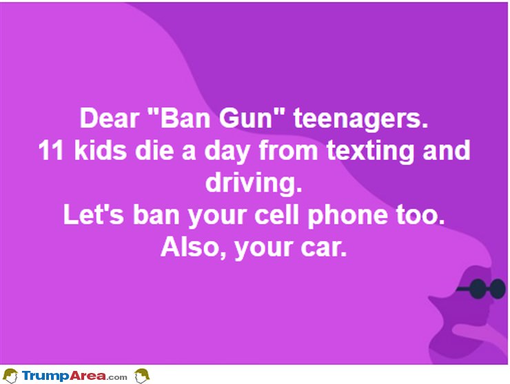 Dear No Guns Teenagers