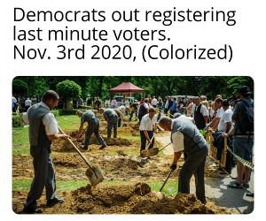 Democrats Out Registering Voters