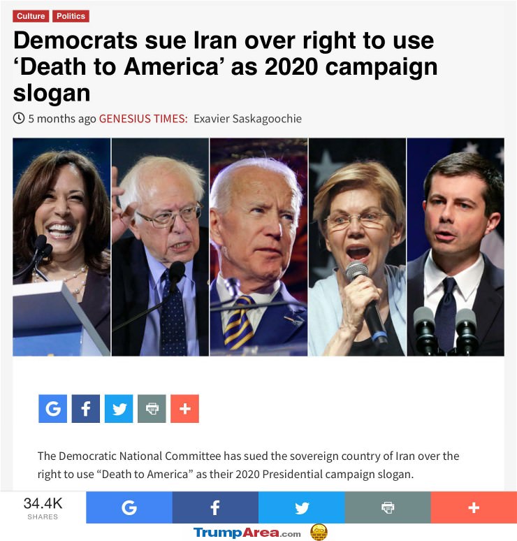 Democrats Sue Iran