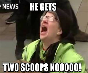 He Gets 2 Scoops
