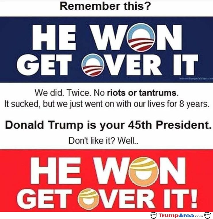 He Won Get Over It