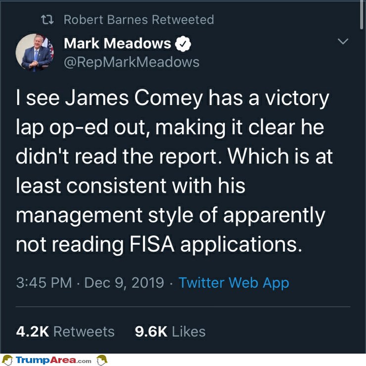 James Comey Is Consisten