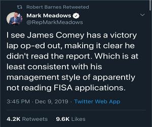 James Comey Is Consisten
