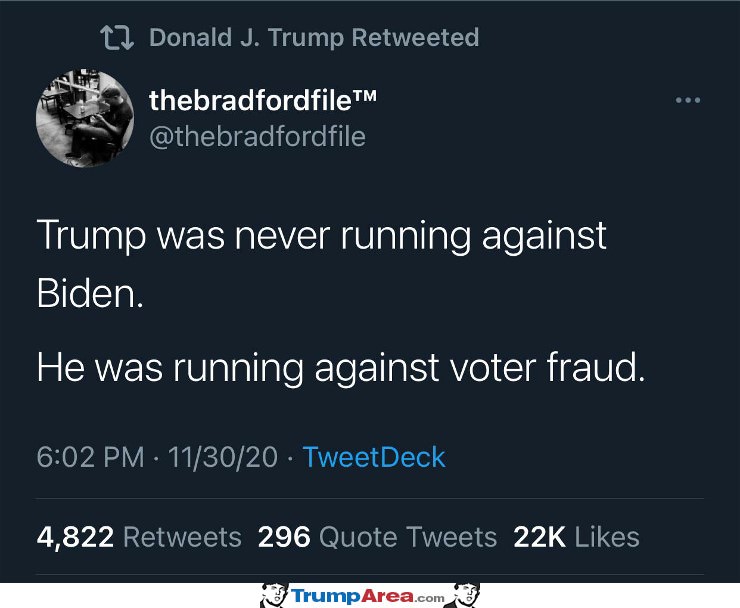 Never Even Ran Against Biden