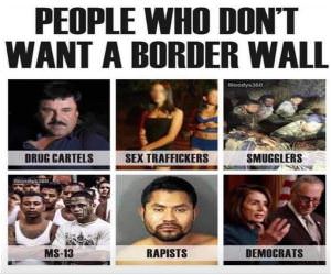 People Who Do Not Want A Border Wall