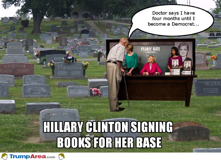 Signing Books For Her Base