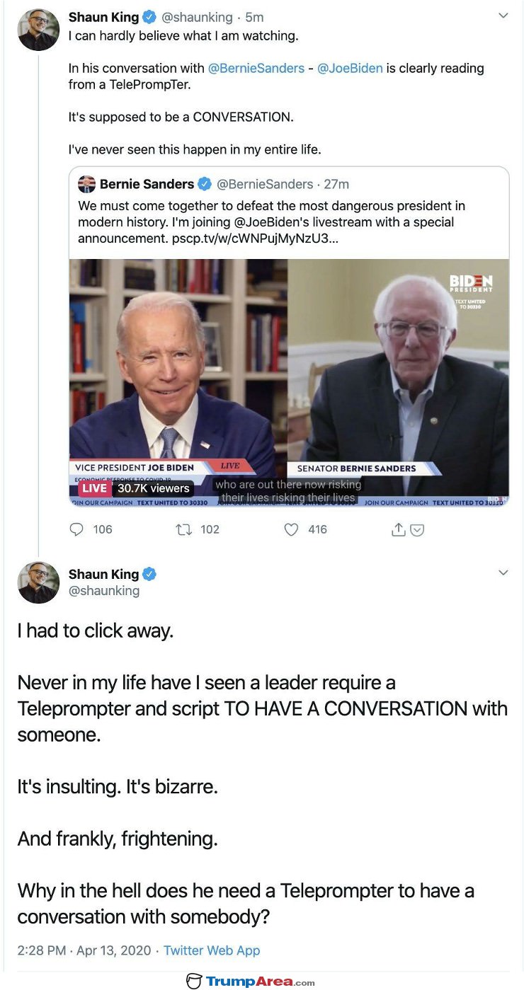 Teleprompter Conversation