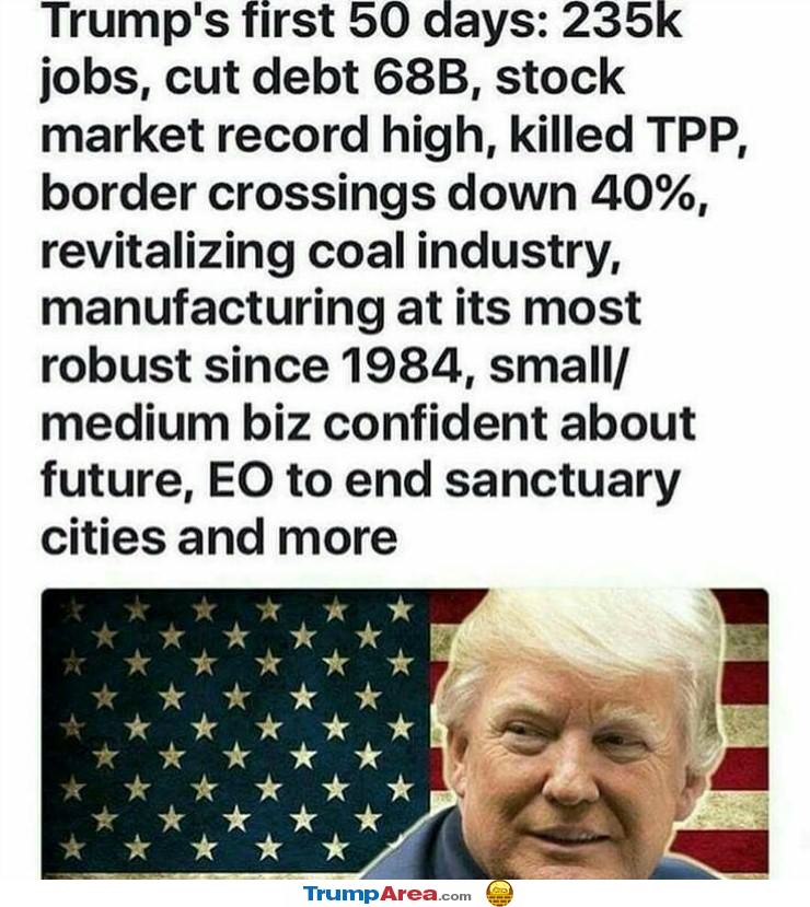 The First 50 Days Winning Bigly