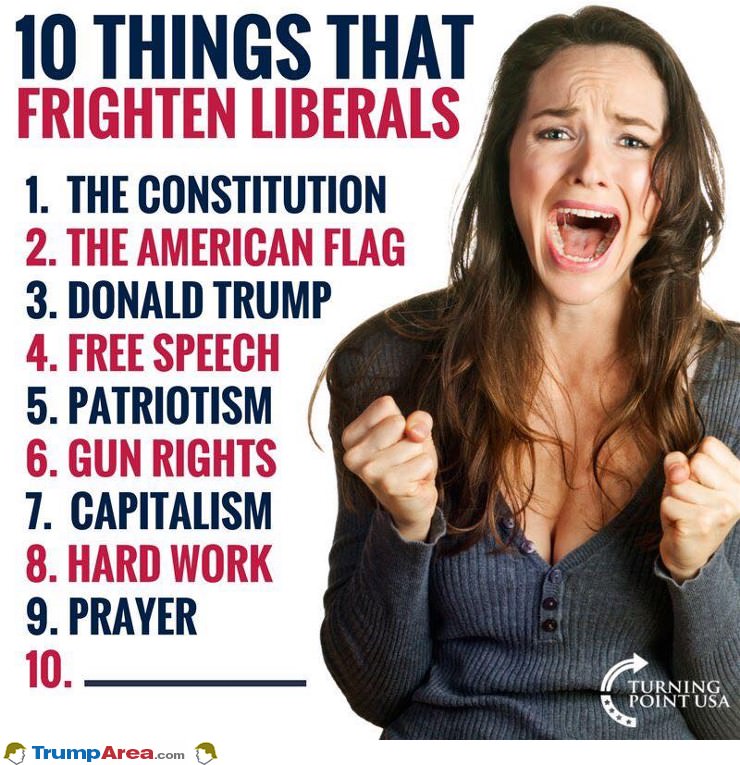 Things That Frighten Liberals